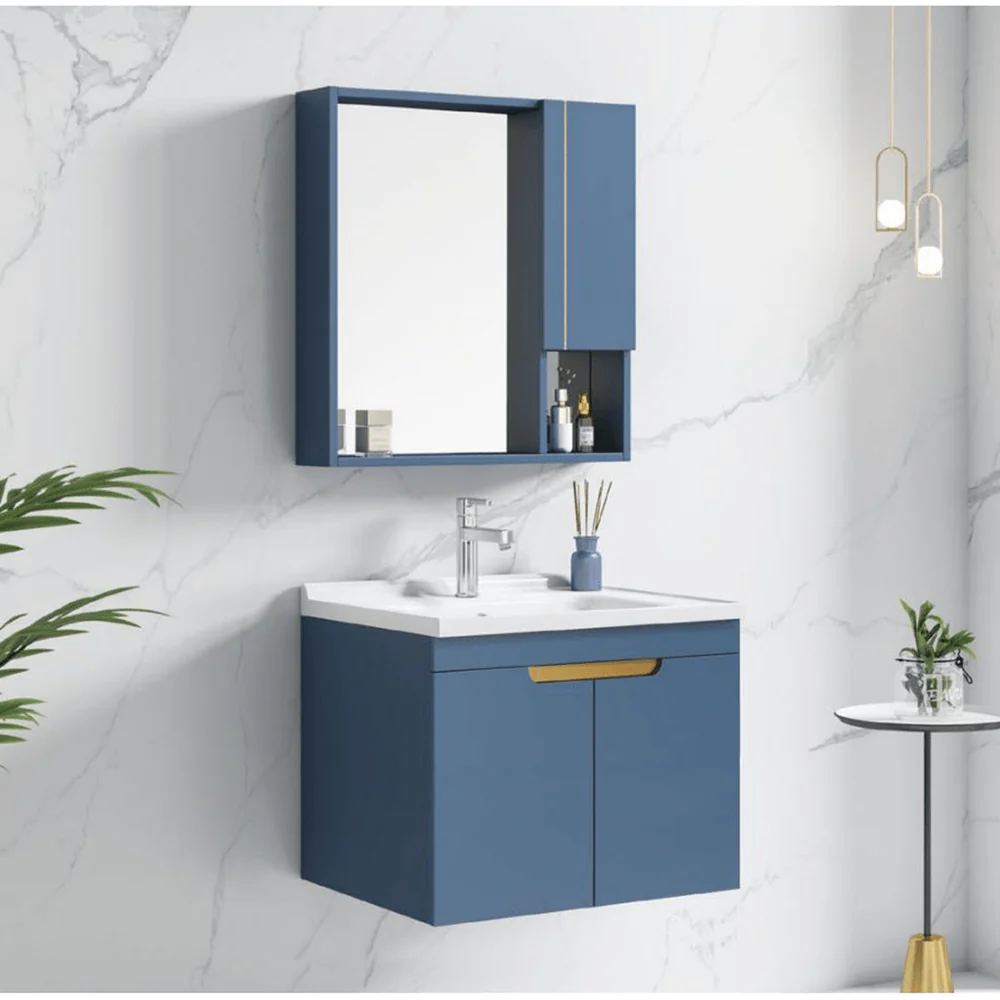 Aluminum Bathroom Blue Vanity Cabinet 600 x 480mm - Any Aluminum